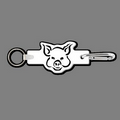 Key Clip W/ Key Ring & Pig's Face Key Tag